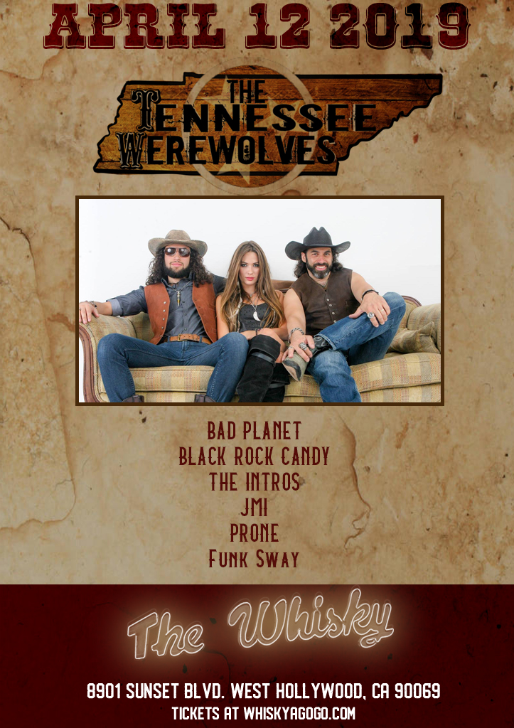 THE TENNESSEE WEREWOLVES, BAD PLANET, BLACK ROCK CANDY, THE INTROS, JMI, FUNK SHUI