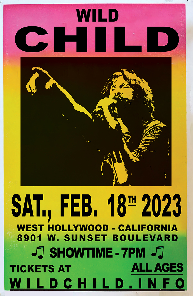Wild Child featuring Dave Brock - Jim Morrison Celebration Concert tour