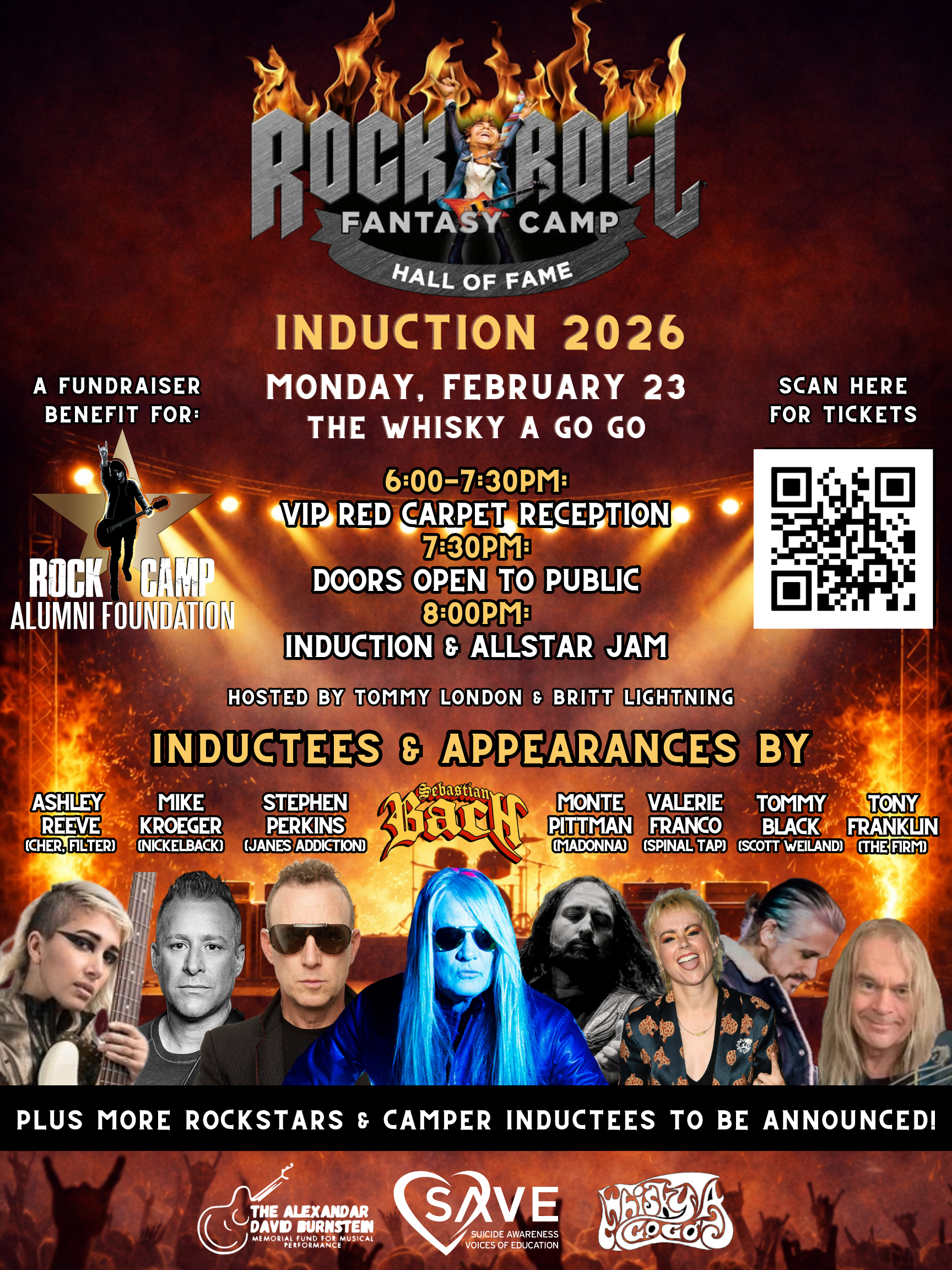 Rock N' Roll Fantasy Camp Hall of Fame Induction 2026
