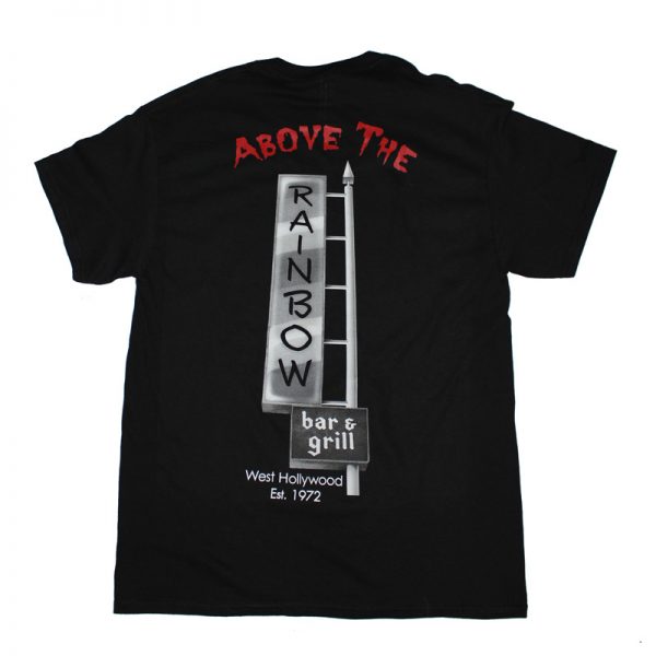 Above The The Rainbow Bar and Grill Black Tee