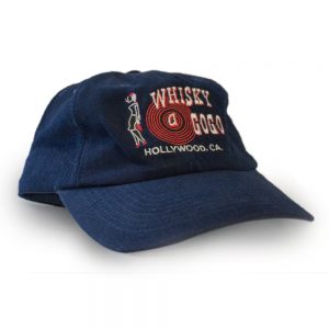 Whisky A Go Go Blue HAT Vintage w/ Red Stitching
