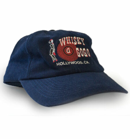 Whisky A Go Go Blue HAT Vintage w/ Red Stitching