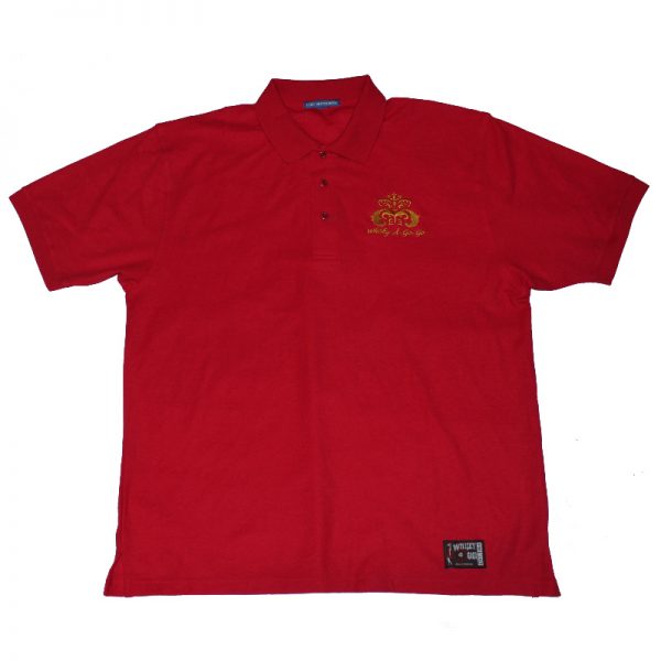 The Rainbow Bar and Grill Red Polo Embroidered Logo