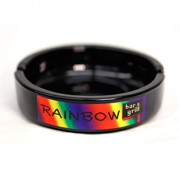 The Rainbow Bar and Grill Ash Tray black