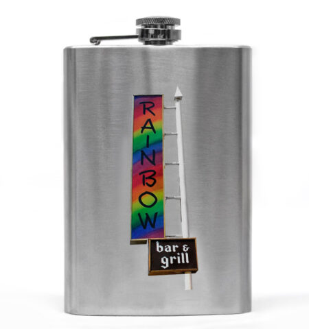 The Rainbow Bar and Grill Flask stainless steel