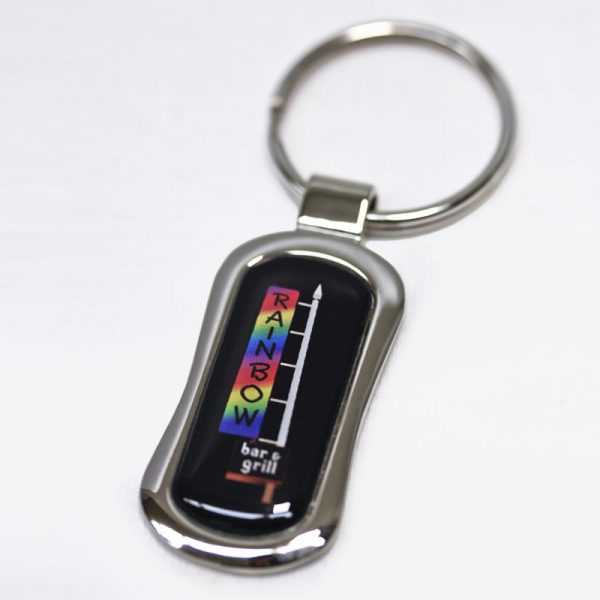 The Rainbow Bar and Grill Keychain