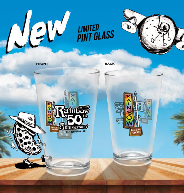 Rainbow Bar & Grill 50th Anniversary Limited - Square Pint Glass