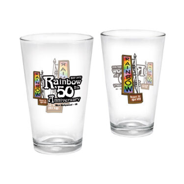 Rainbow Bar & Grill 50th Anniversary Limited - Square Pint Glass