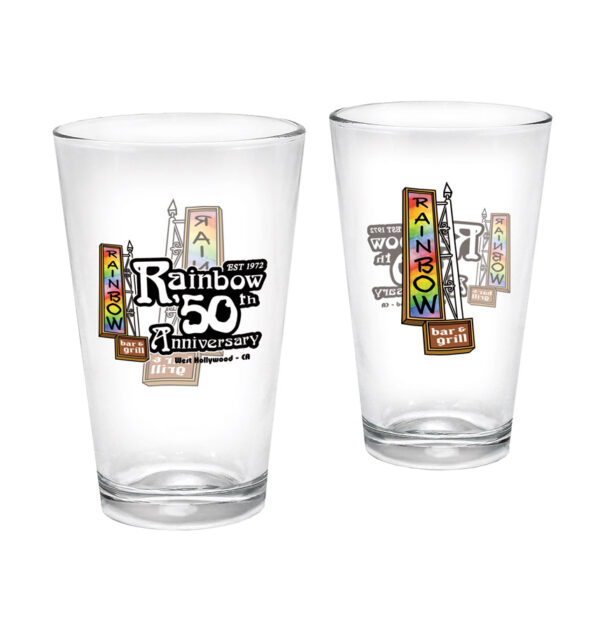 Rainbow Bar & Grill 50th Anniversary Limited - Square Pint Glass