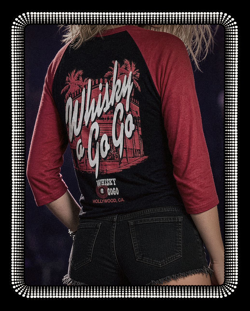 Whisky Hollywood Black & Red Unisex T-Shirt